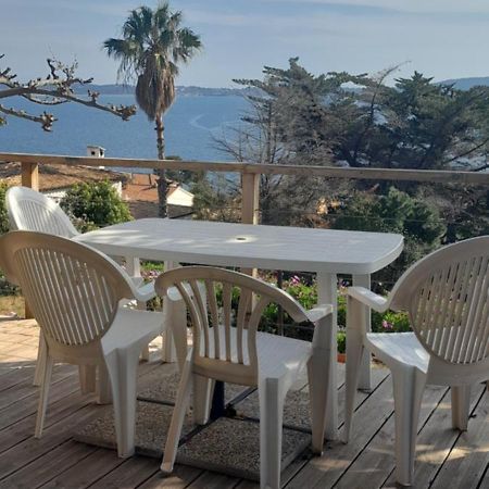 F3 Rdc Villa Vue Mer 180 Face A La Pointe De Giens Carqueiranne Buitenkant foto