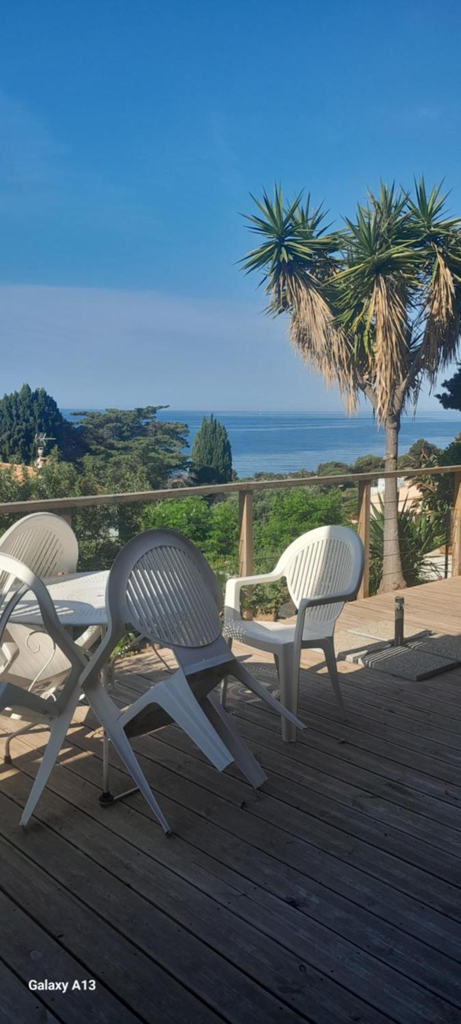 F3 Rdc Villa Vue Mer 180 Face A La Pointe De Giens Carqueiranne Kamer foto